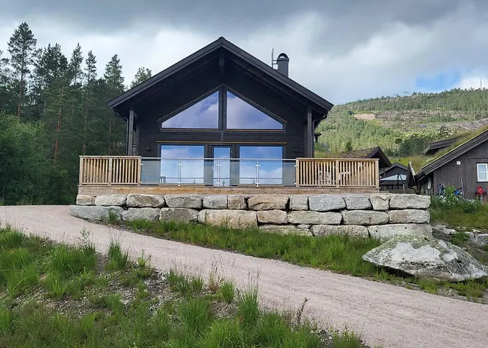 Elegant Black With Amenities In Dom wakacyjny Vrådal